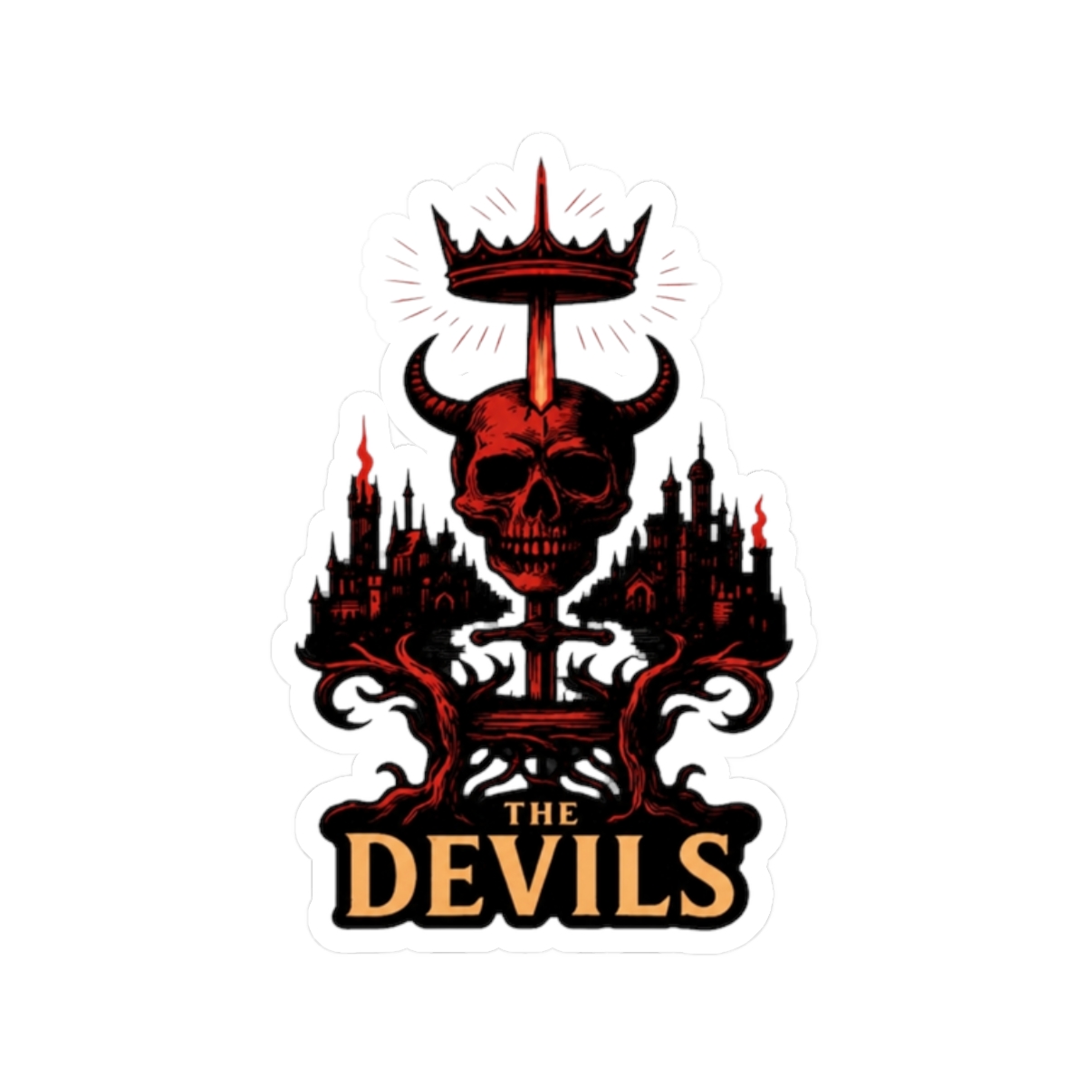 The Devils Joe Abercrombie Sticker - alternate angle 3, merchandise