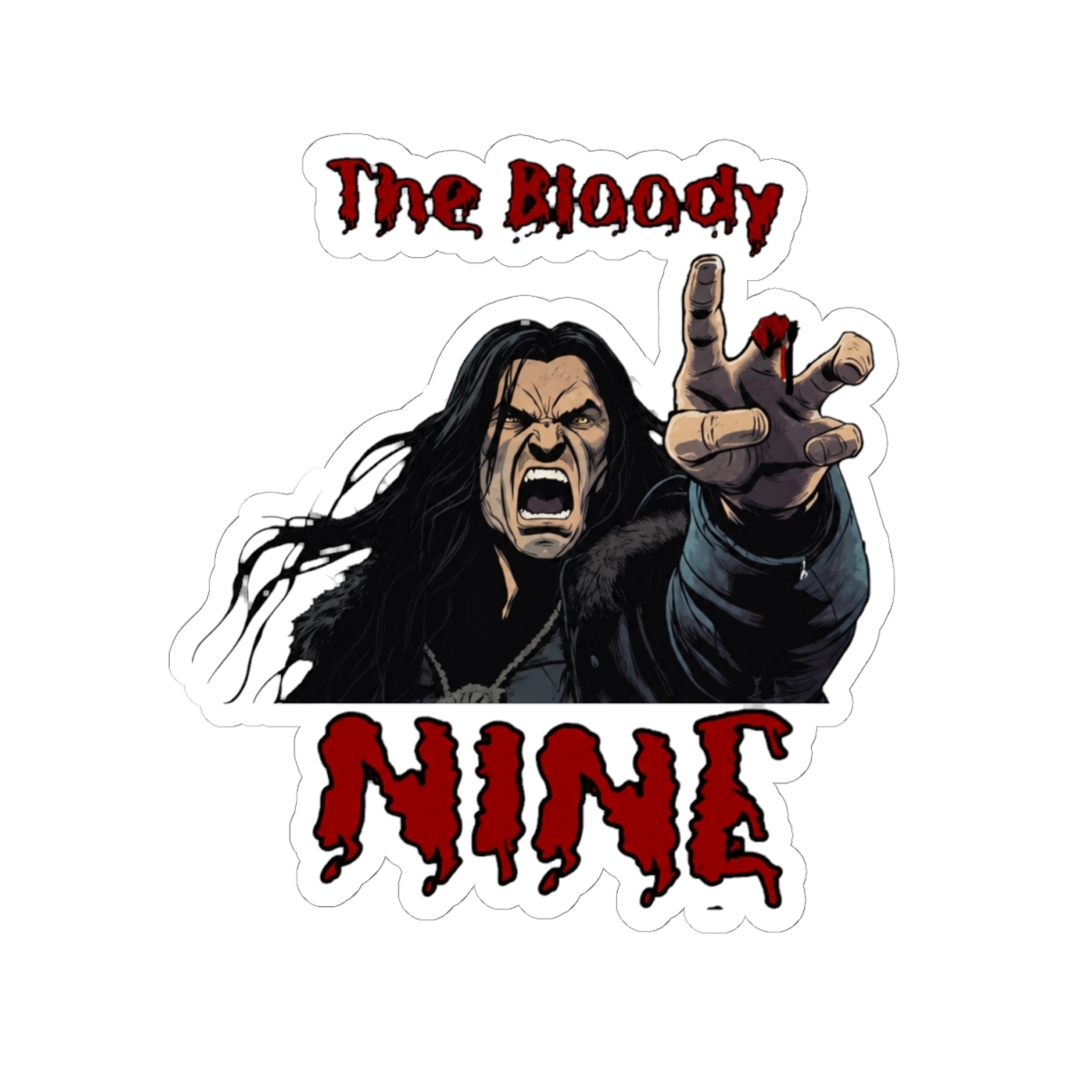 Logen Ninefingers Sticker | Joe Abercrombie - alternate angle 1, merchandise